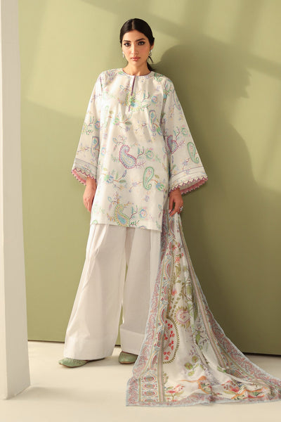 Baroque | Eid Printique | EMBROIDERED PRINTED LAWN UF-4179 -  Baroque Ladies Clothes - Original Designer Dress - House of Maryam