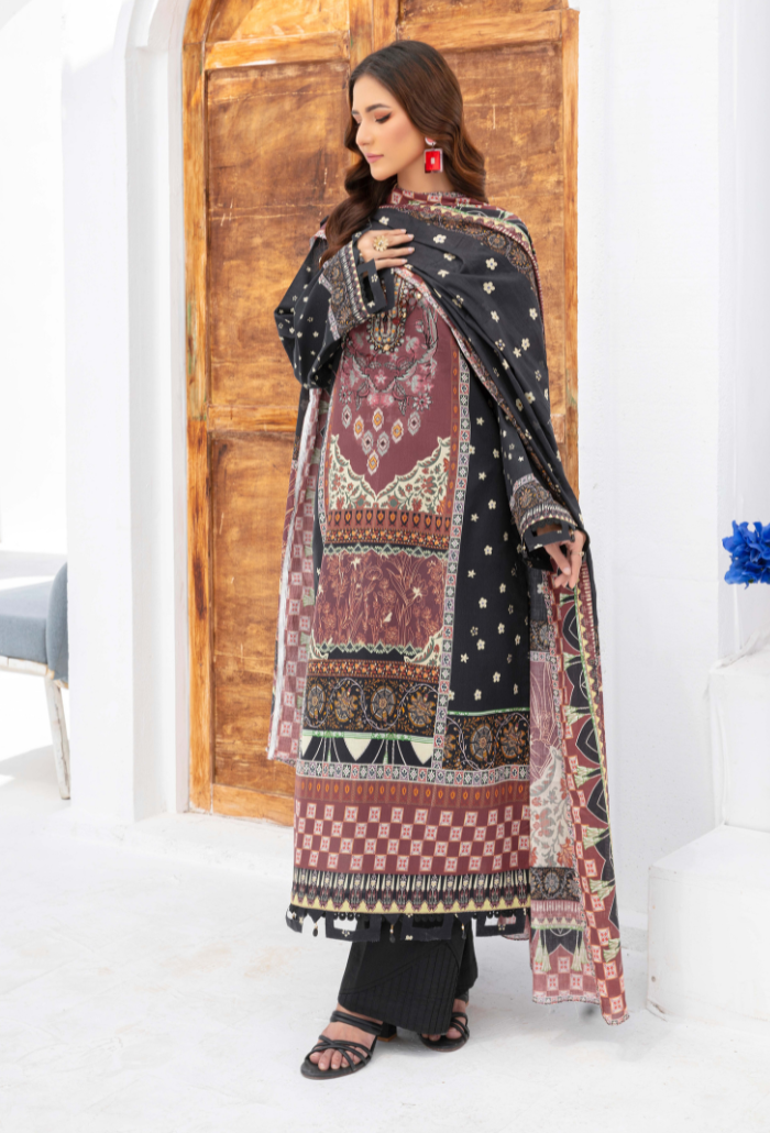 Humdum | Saira Bano Lawn 24 | D09 by Designer HumDum - House of Maryam - Pakistani Designer Ethnic Wear in {{ shop.shopifyCountryName }}