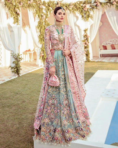 Gulaal | Wedding Formals | Joli Embroidered Net 3-Piece Suit WS-03 -  Gulaal Bridal - Original Designer Dress - House of Maryam