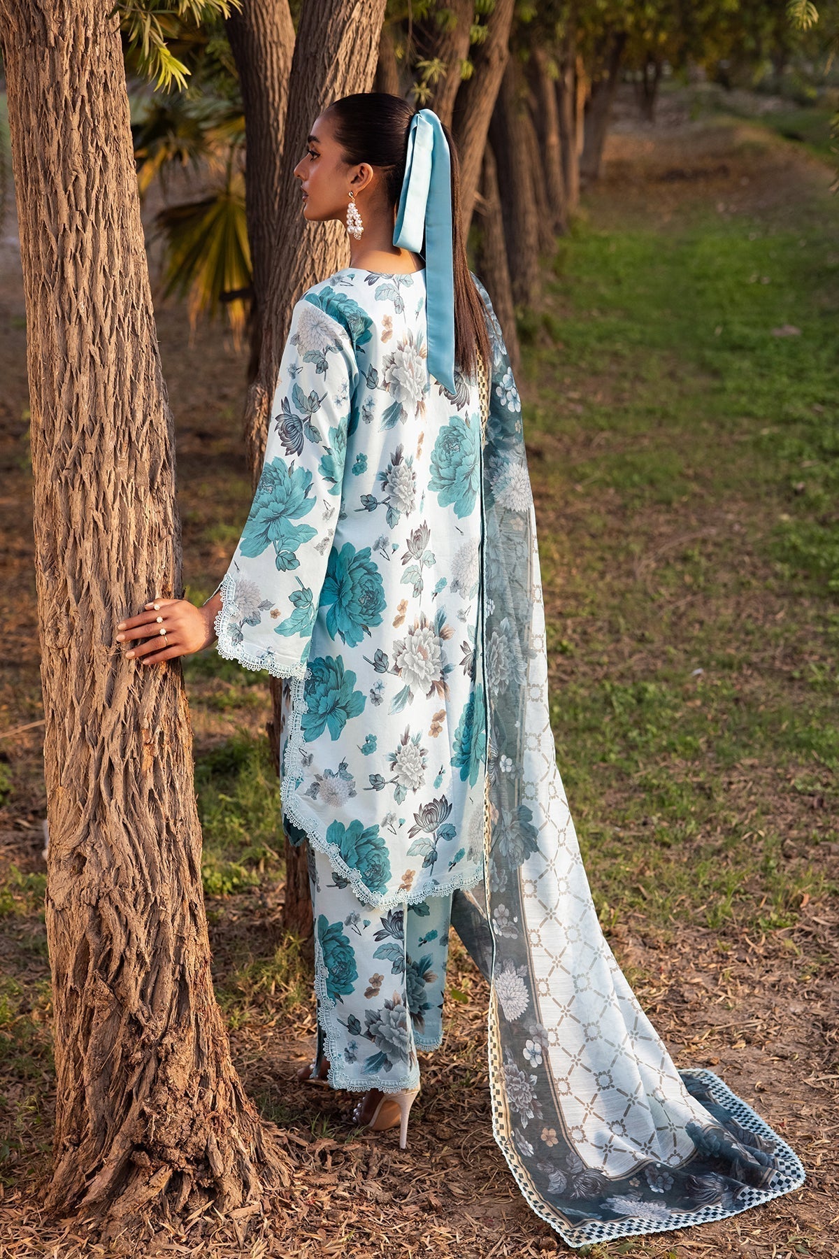 Alizeh | Sheen Lawn Prints 24 | BLUET -  Alizeh Casuals - Original Designer Dress - House of Maryam