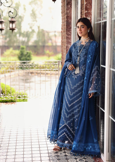 Sardinia | Embroidered Lawn Edit 26 | Terrace Blue
