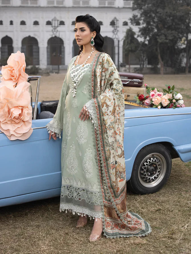 Faiza Faisal | Maya Luxury Lawn | Elena -  Faiza Faisal Luxury - Original Designer Dress - House of Maryam