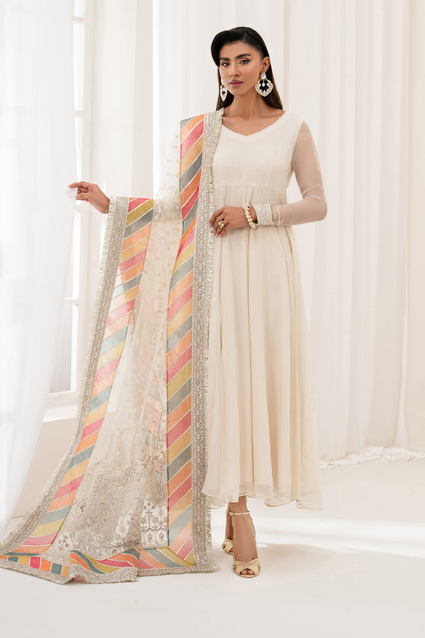 Baroque | Luxury Pret 25 | EMBROIDERED CHIFFON PR-1098