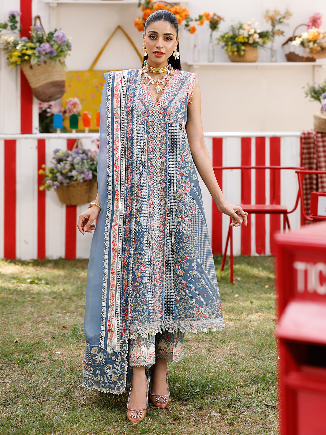 Bin Ilyas | Carnival Summer Edit 25 | 33 - B -  Bin Ilyas Ladies Clothes - Original Designer Dress - House of Maryam