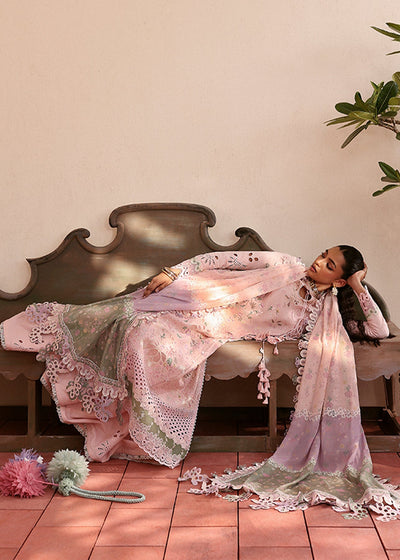Suffuse Leena powder pink embroidered lawn suit, photo 4