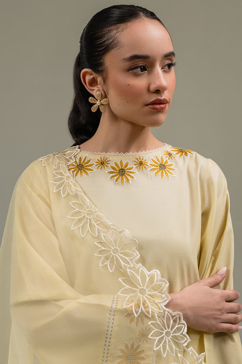 Cross Stitch | Basic Pret | Sun Field-2PC (Shirt & Dupatta)-1