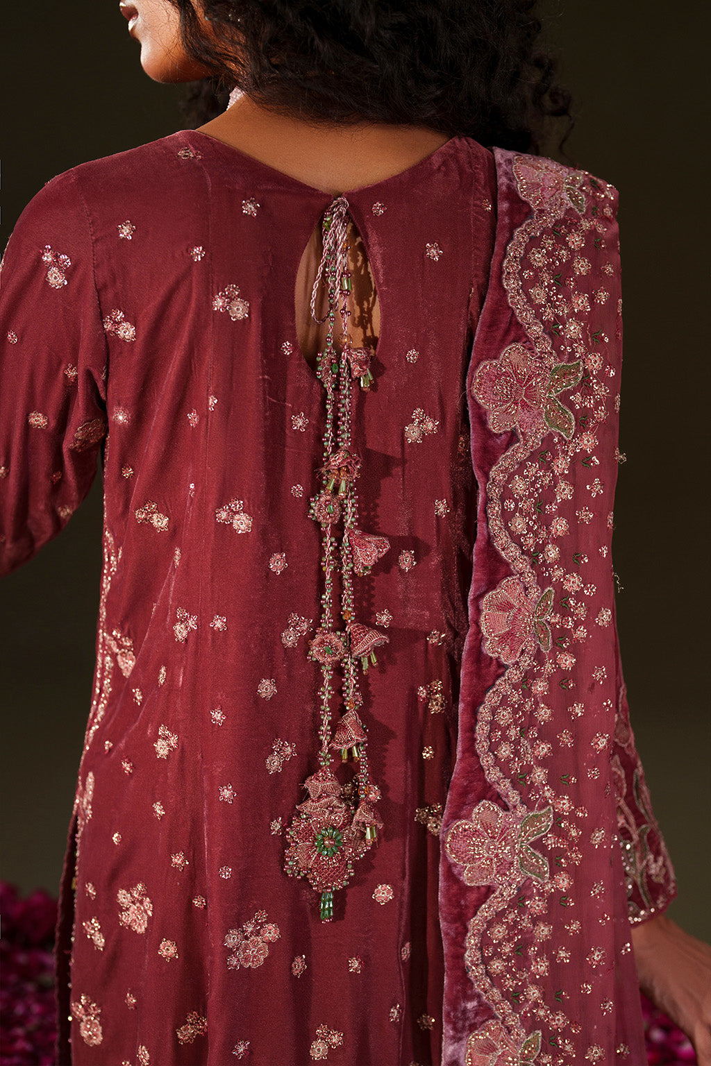 Iznik | Velvet 25 | IV-75 Embroidered Velvet, image 7