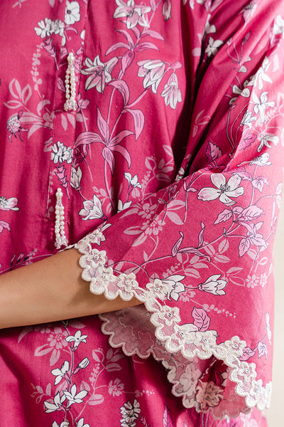 Cross Stitch | Basic Pret | Deep Blush-2 PC (Shirt & Trouser)