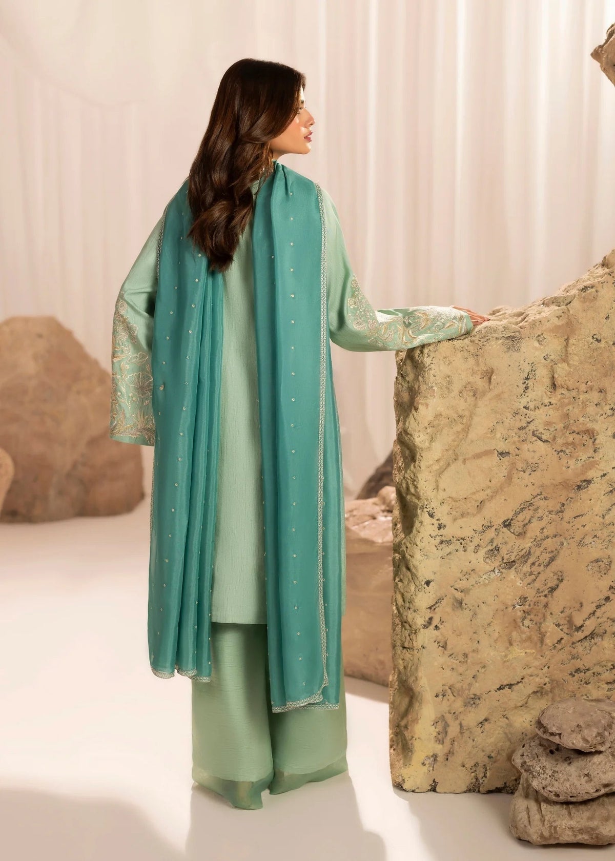 Jamnii | Silk Atelier Pret 26 | SEAFORM SUGAR, image 2