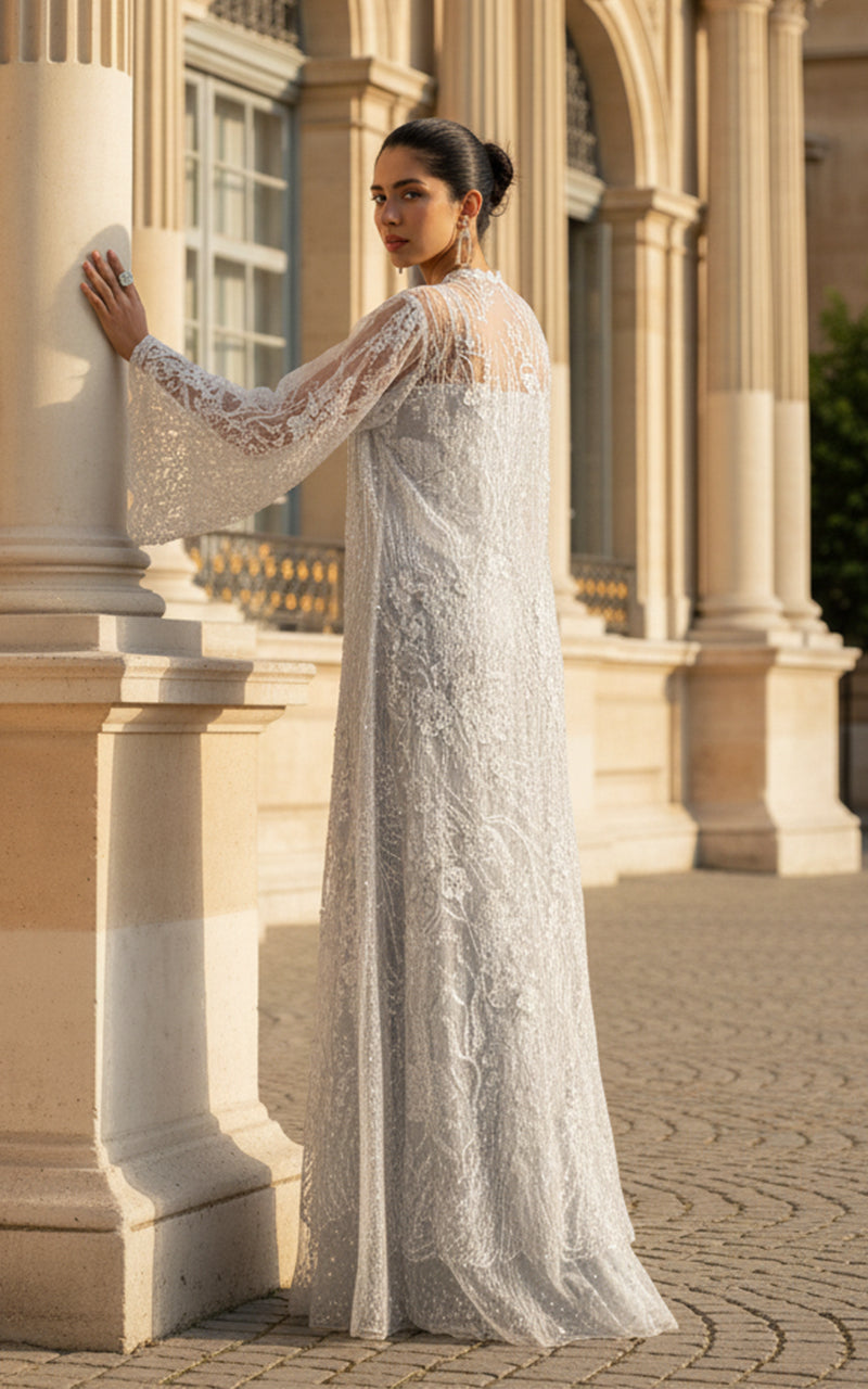 Threads and Motifs | Formal Dresses 25 | Net Embroidered Jacket With Skirt, image 2