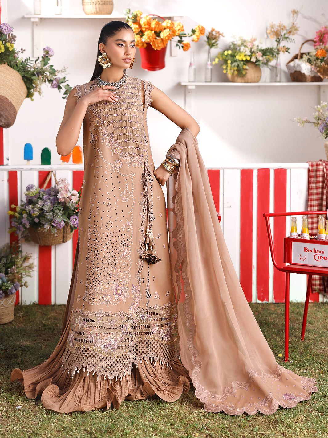 Bin Ilyas | Carnival Summer Edit 25 | 34 - A -  Bin Ilyas Ladies Clothes - Original Designer Dress - House of Maryam