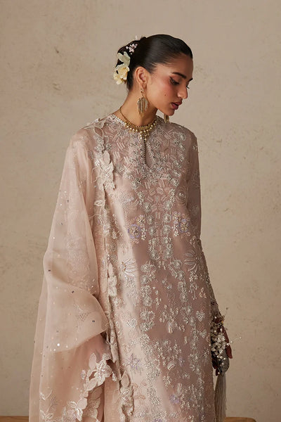Suffuse Sarv blush pink embroidered shirt and trousers, photo 2