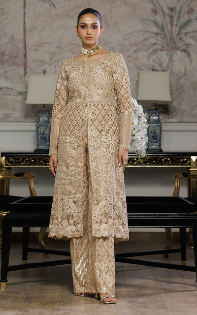 Threads and Motifs | Formal Dresses 25 | Organza Embroidered Dress With Trouser -  Threads and Motifs Ladies Clothes - Original Designer Dress - House of Maryam