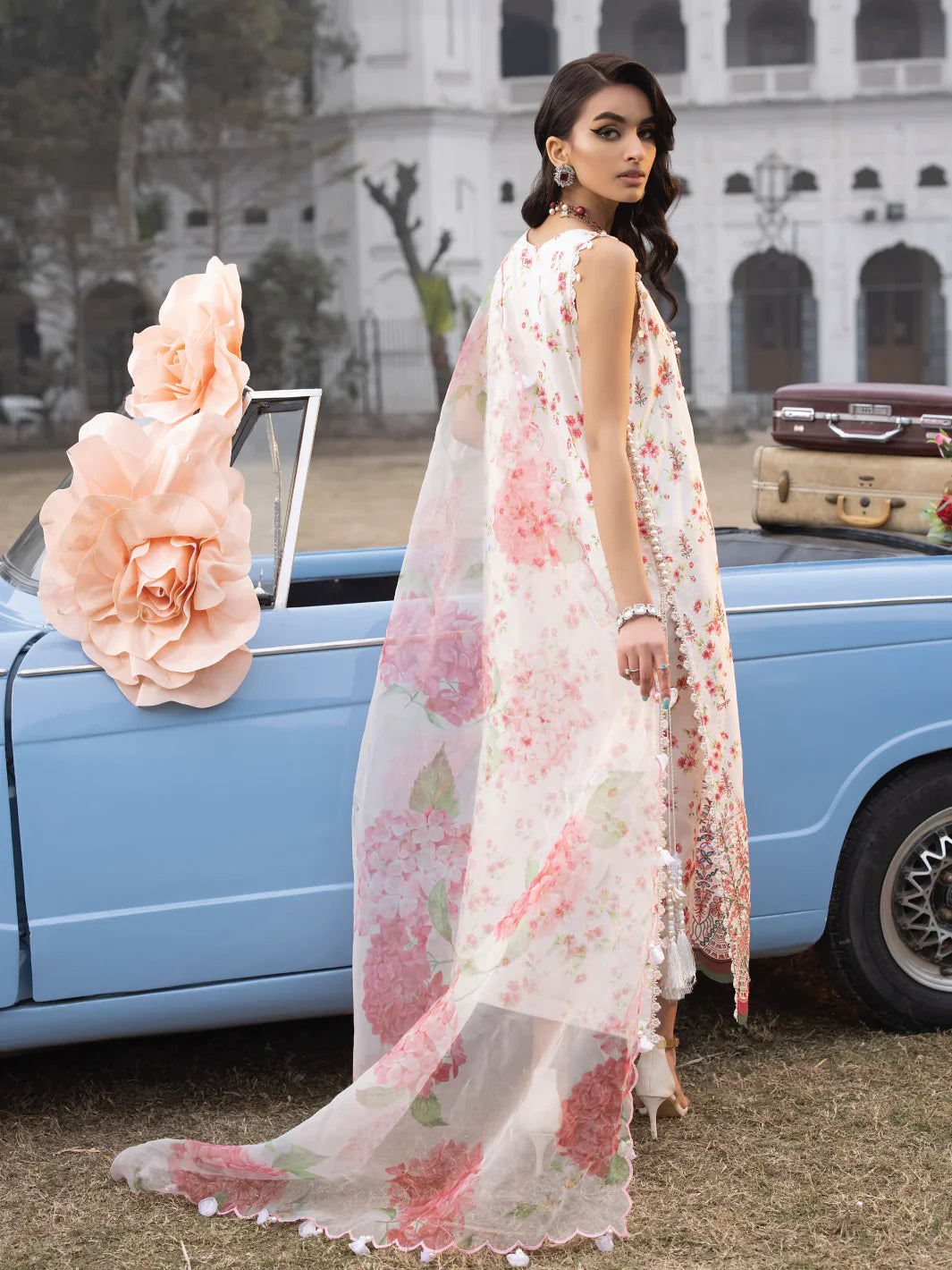 Faiza Faisal | Maya Luxury Lawn | Sandra -  Faiza Faisal Luxury -  House of Maryam