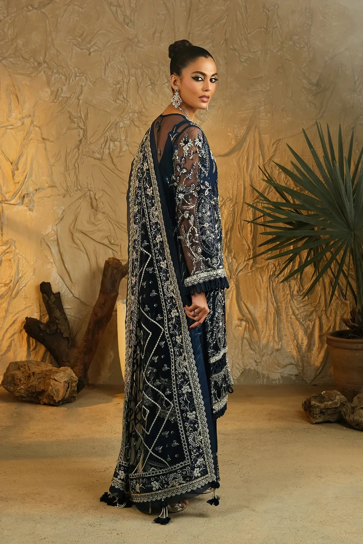 Mina Kashif | Kahani Luxury Formals 23 | Emerald -  Mina Kashif Formal - Original Designer Dress - House of Maryam