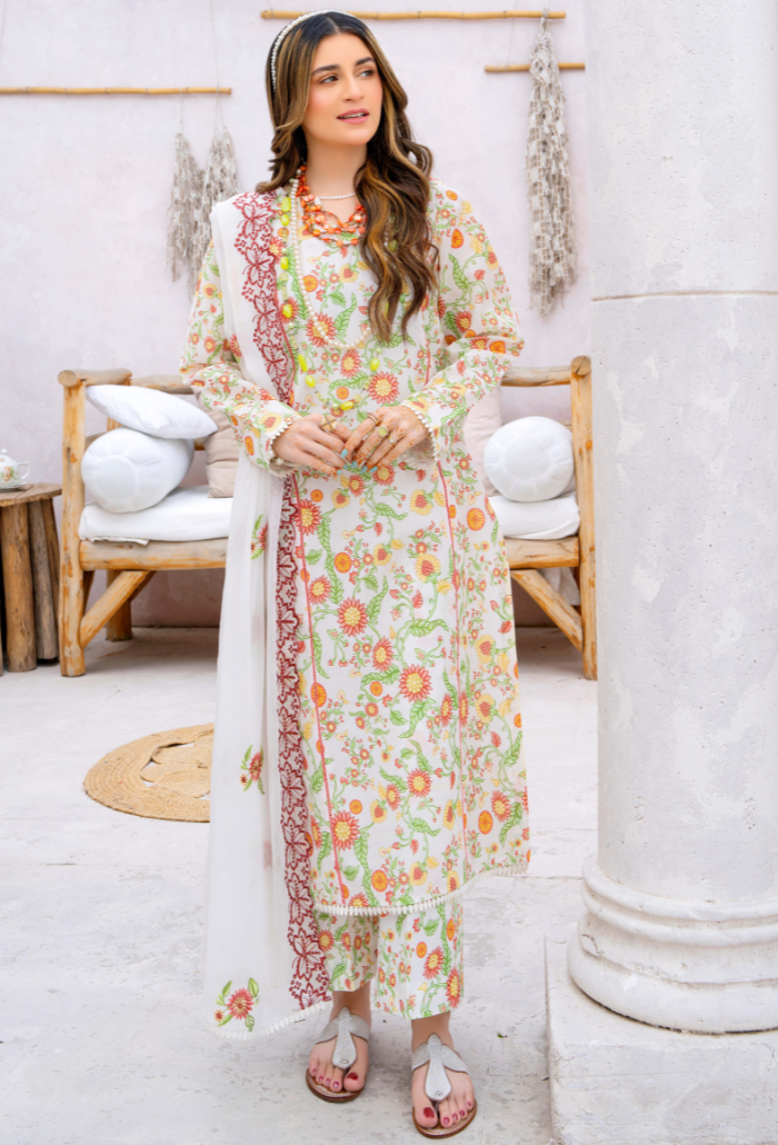 Humdum | Gardenia Lawn 24 | PLG 3 - D02 by Designer HumDum - House of Maryam - Pakistani Designer Ethnic Wear in {{ shop.shopifyCountryName }}