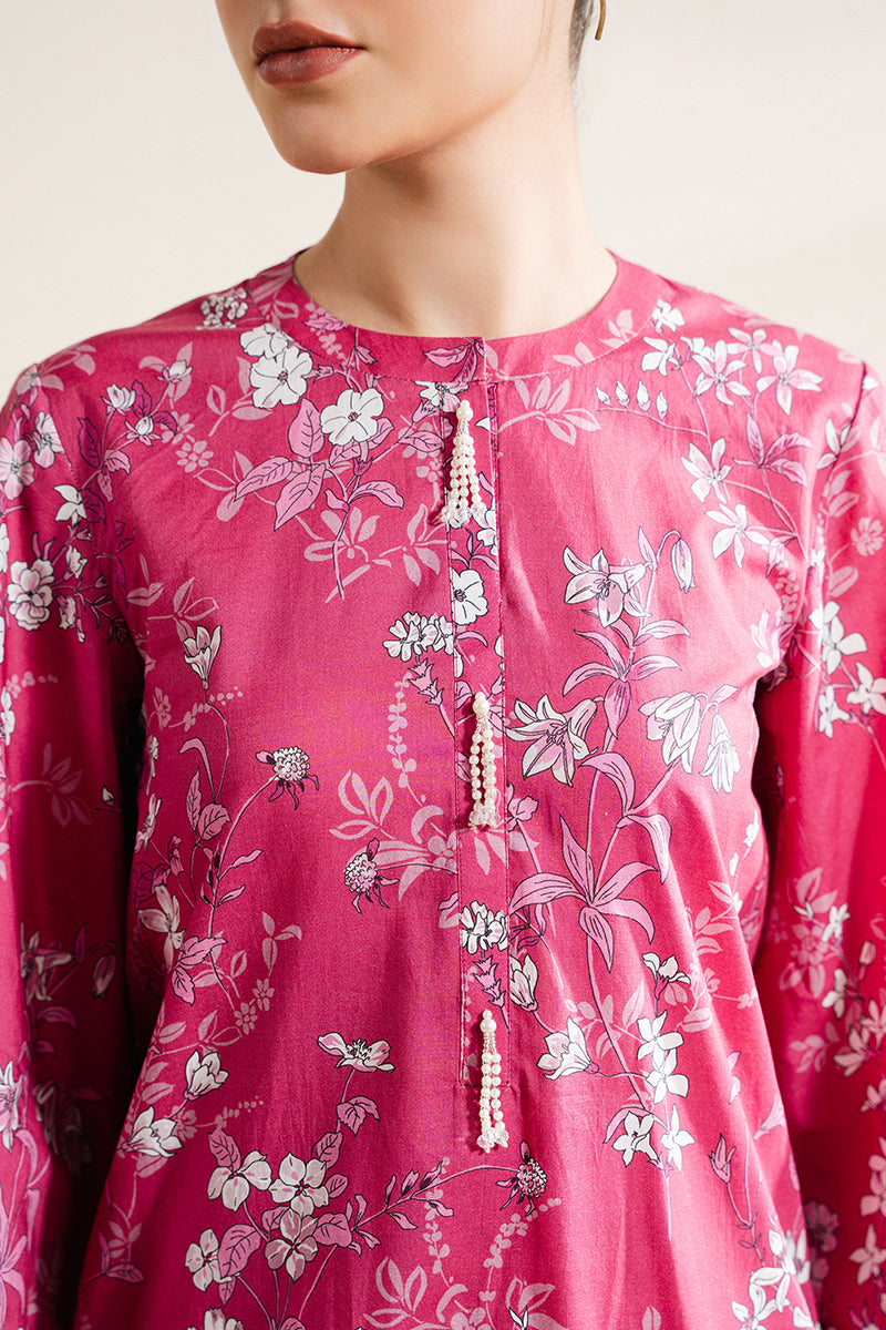 Cross Stitch | Basic Pret | Deep Blush-2 PC (Shirt & Trouser), image 5