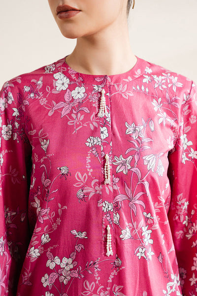 Cross Stitch | Basic Pret | Deep Blush-2 PC (Shirt & Trouser)