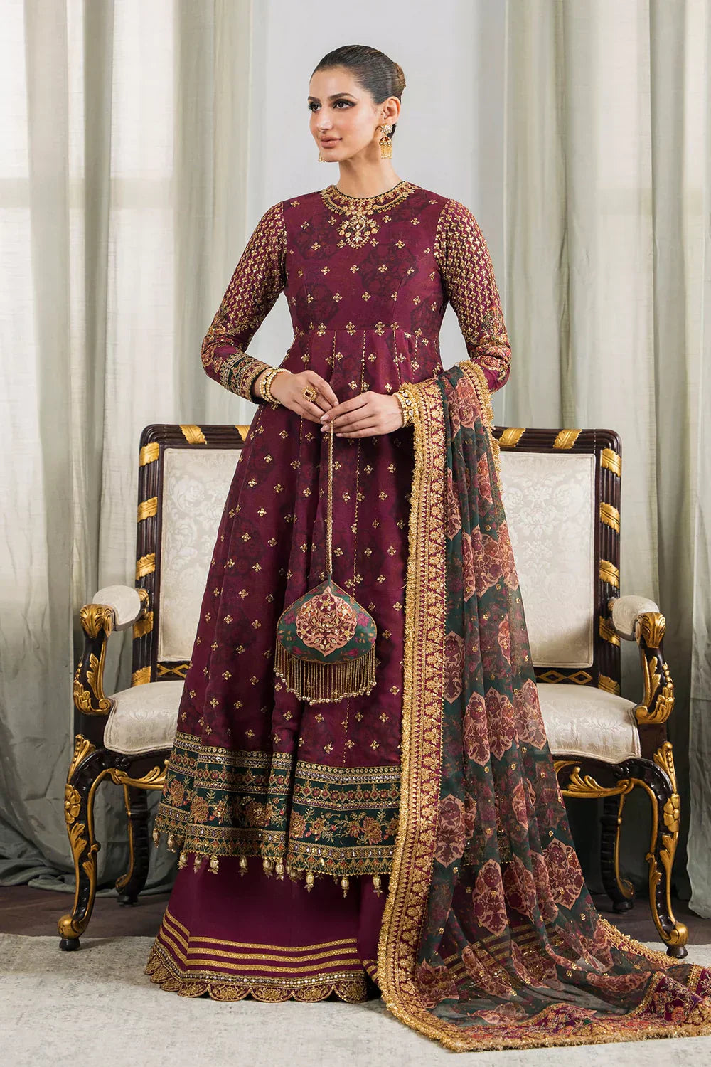 Baroque | Chantelle Embroidered Collection | CH12-03 -  Baroque Bridal - Original Designer Dress - House of Maryam