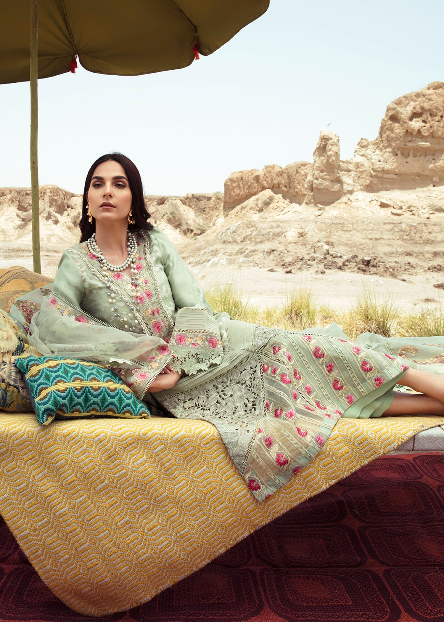 Saira Shakira | Luxury Pret |Parakeet -  Saira Shakira Ladies Clothes - Original Designer Dress - House of Maryam