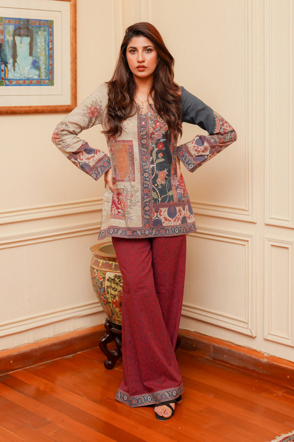 Shamaeel Ansari | Nazaakat Pret | Royal Crimson, image 4