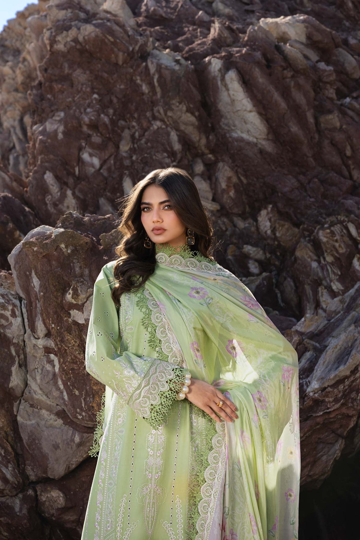 Akbar Aslam | Mare Lawn Edit 25 | Faye -  Akbar Aslam Ladies Clothes -  House of Maryam