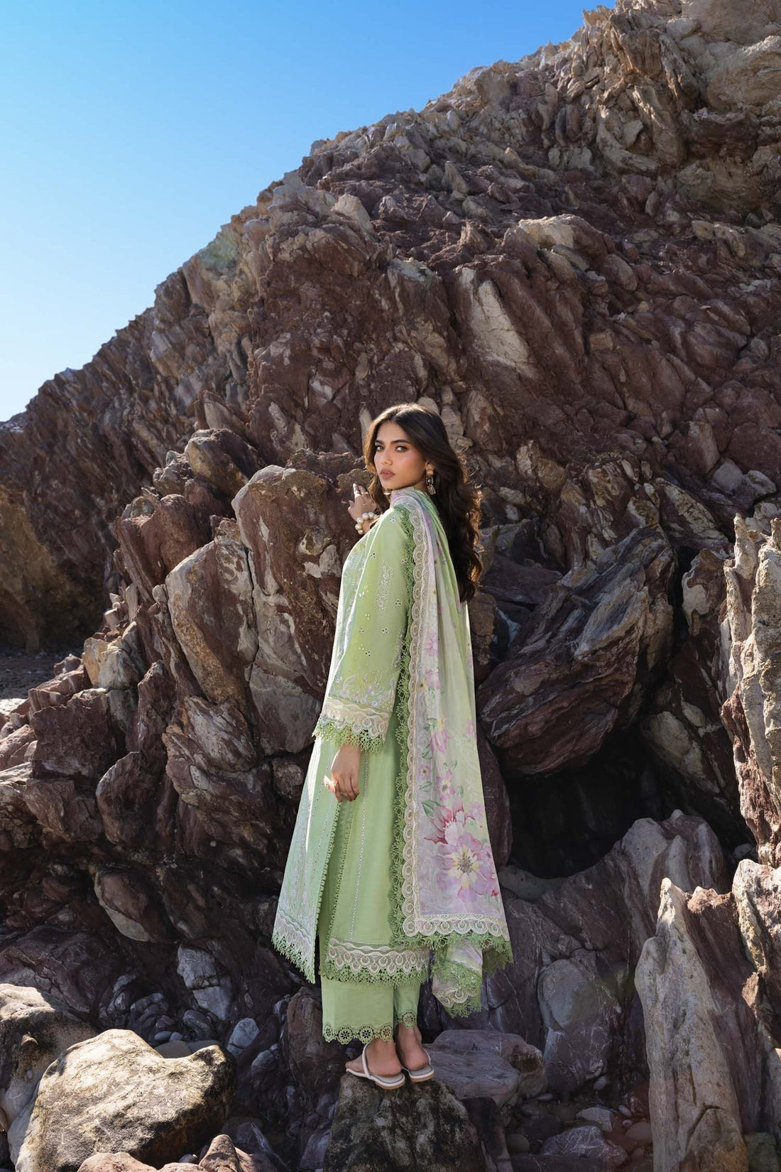 Akbar Aslam | Mare Lawn Edit 25 | Faye -  Akbar Aslam Ladies Clothes -  House of Maryam