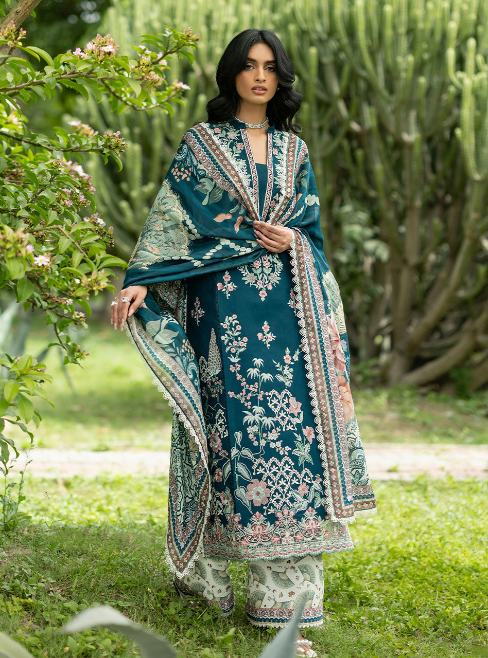 Zainab Chottani | Luxe Lawn 26 | Faye - 01-8