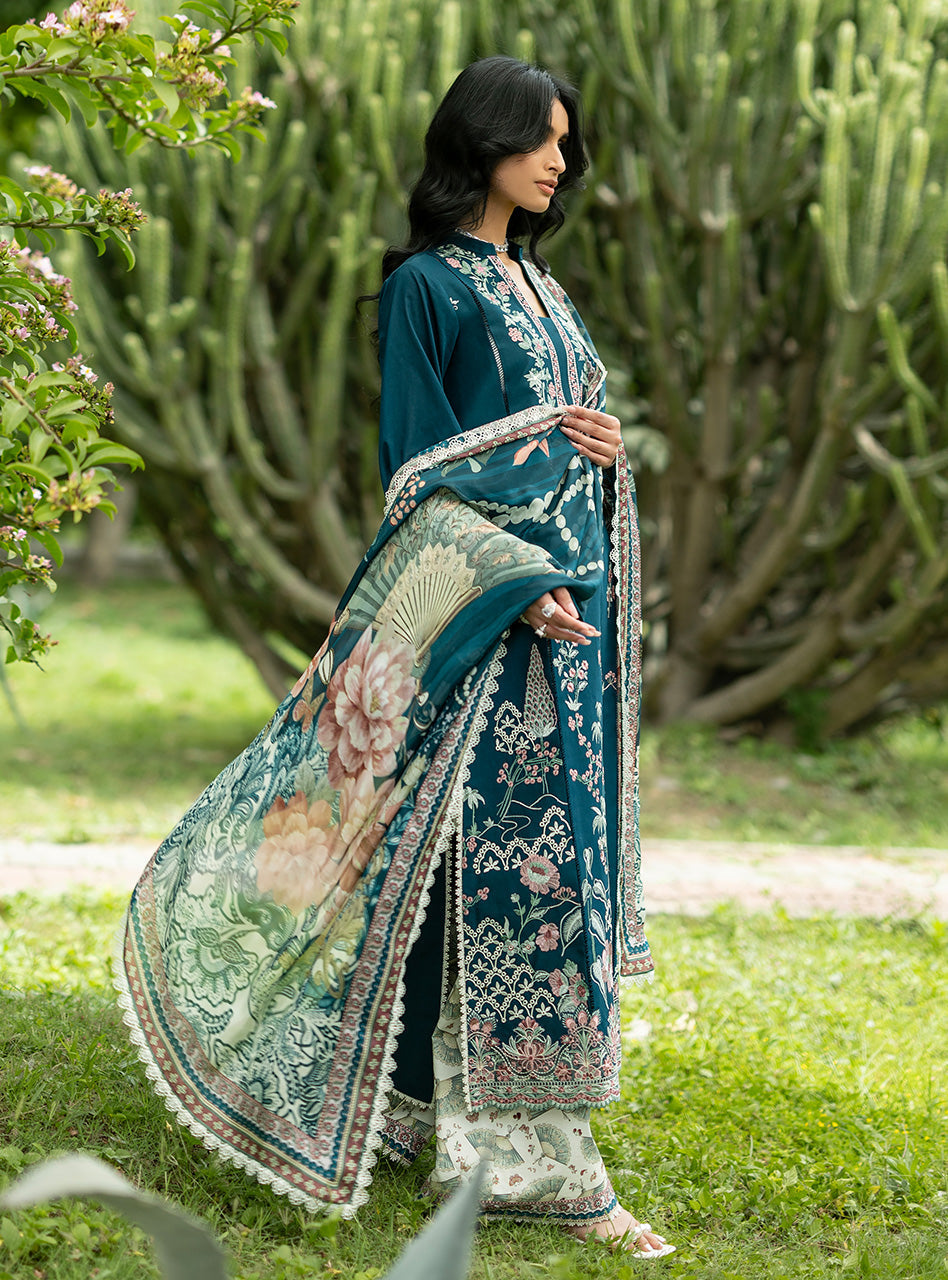 Zainab Chottani | Luxe Lawn 26 | Faye - 01-7