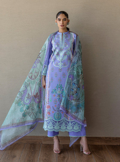 Zainab Chottani | Tahra Lawn 25 | Lina -  Zainab Chottani Ladies Clothes - Original Designer Dress - House of Maryam