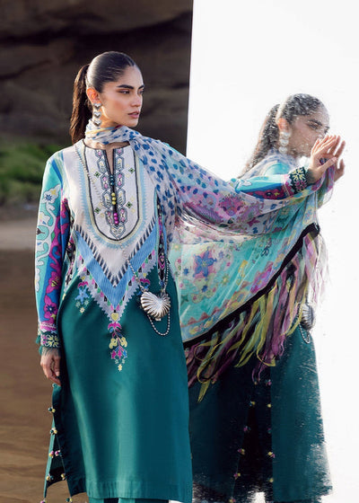 Sadaf Fawad Khan | Siraa Lawn 25 | Surf Gypsy -  Sadaf Fawad Khan Ladies Clothes - Original Designer Dress - House of Maryam