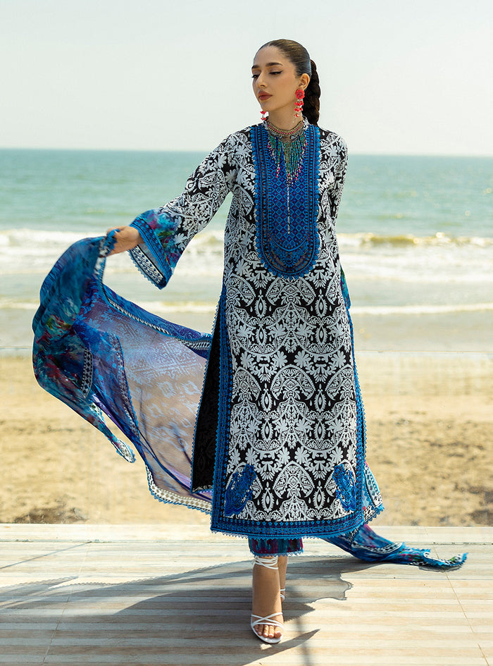 Zainab Chottani | Tahra Lawn 25 | Bella -  Zainab Chottani Ladies Clothes - Original Designer Dress - House of Maryam