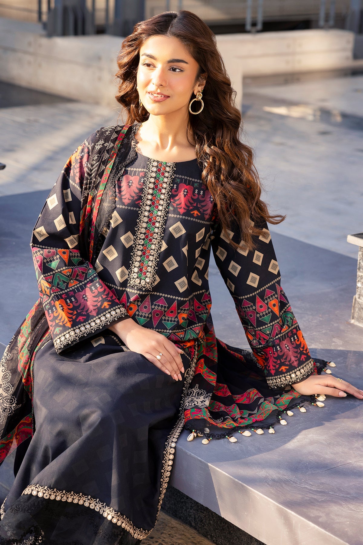 Charizma | Infinity Lawn | 3-PC Unstitched Embroidered Lawn Collection IN6-03, image 3