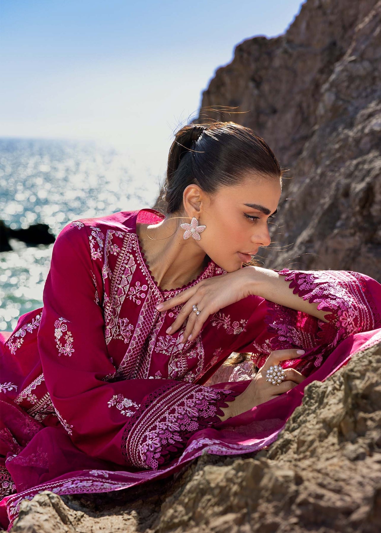 Akbar Aslam | Mare Lawn Edit 25 | Nirvana -  Akbar Aslam Ladies Clothes -  House of Maryam