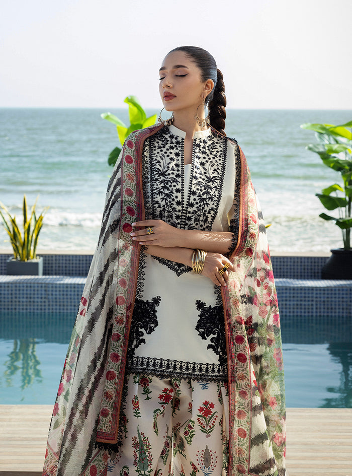Zainab Chottani | Tahra Lawn 25 | Azureh -  Zainab Chottani Ladies Clothes - Original Designer Dress - House of Maryam
