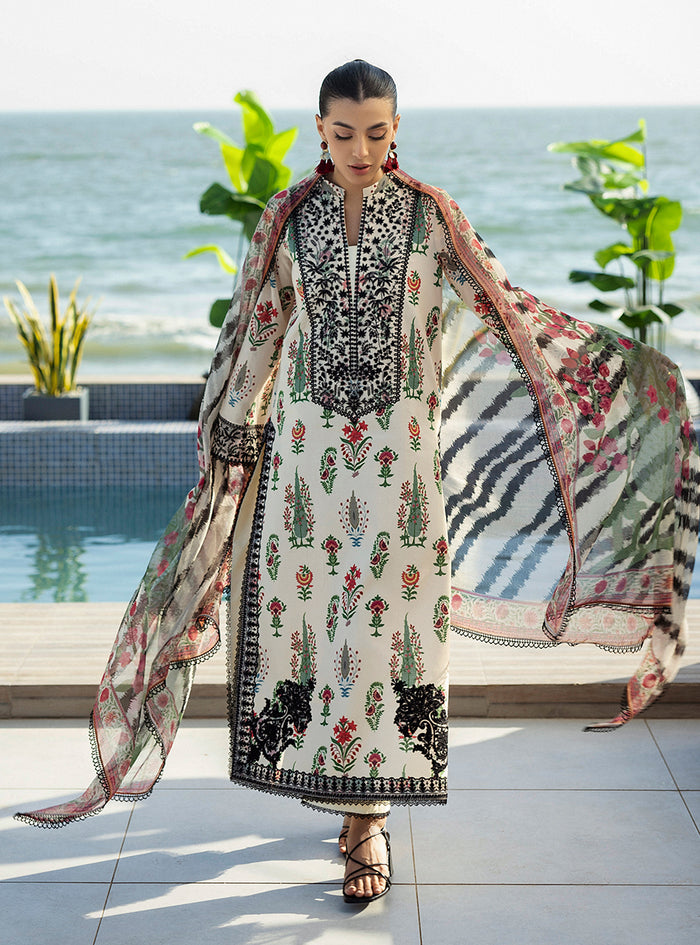 Zainab Chottani | Tahra Lawn 25 | Azureh -  Zainab Chottani Ladies Clothes - Original Designer Dress - House of Maryam