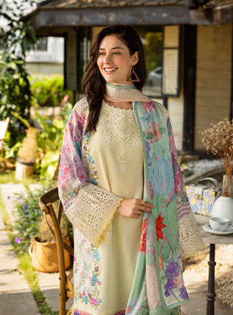 Roheenaz | Ethereal Bloom Lawn 25 | Velora -  Roheenaz Ladies Clothes - Original Designer Dress - House of Maryam