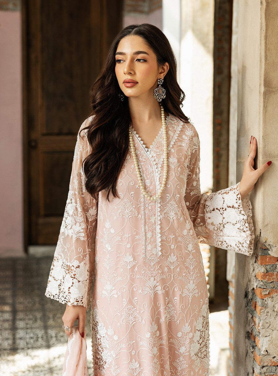 Zainab Chottani | Ramadan Edit 25 | Salmon Pink Celeste -  Zainab Chottani Ladies Clothes - Original Designer Dress - House of Maryam