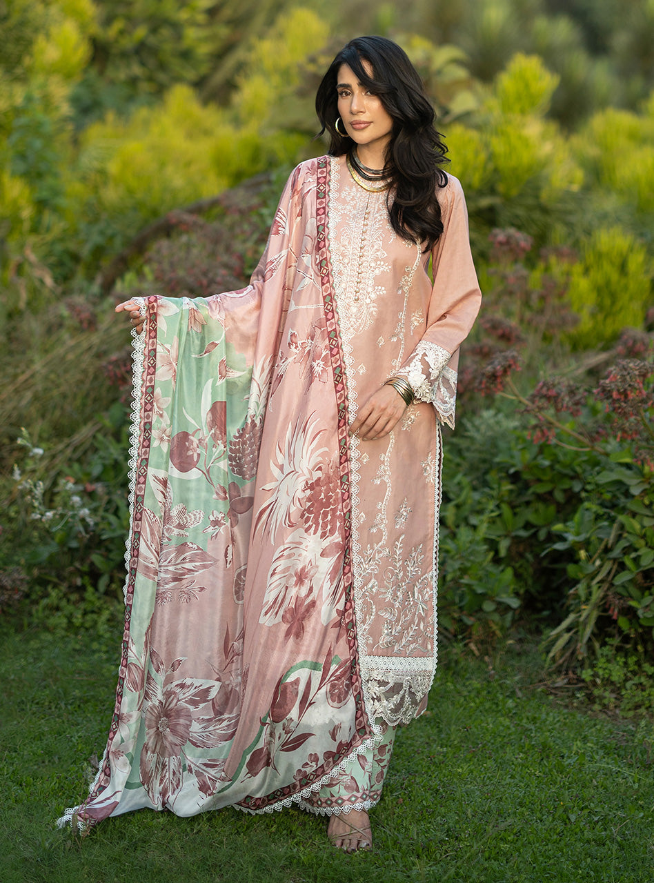 Zainab Chottani | Luxe Lawn 26 | Esme - 02, image 6
