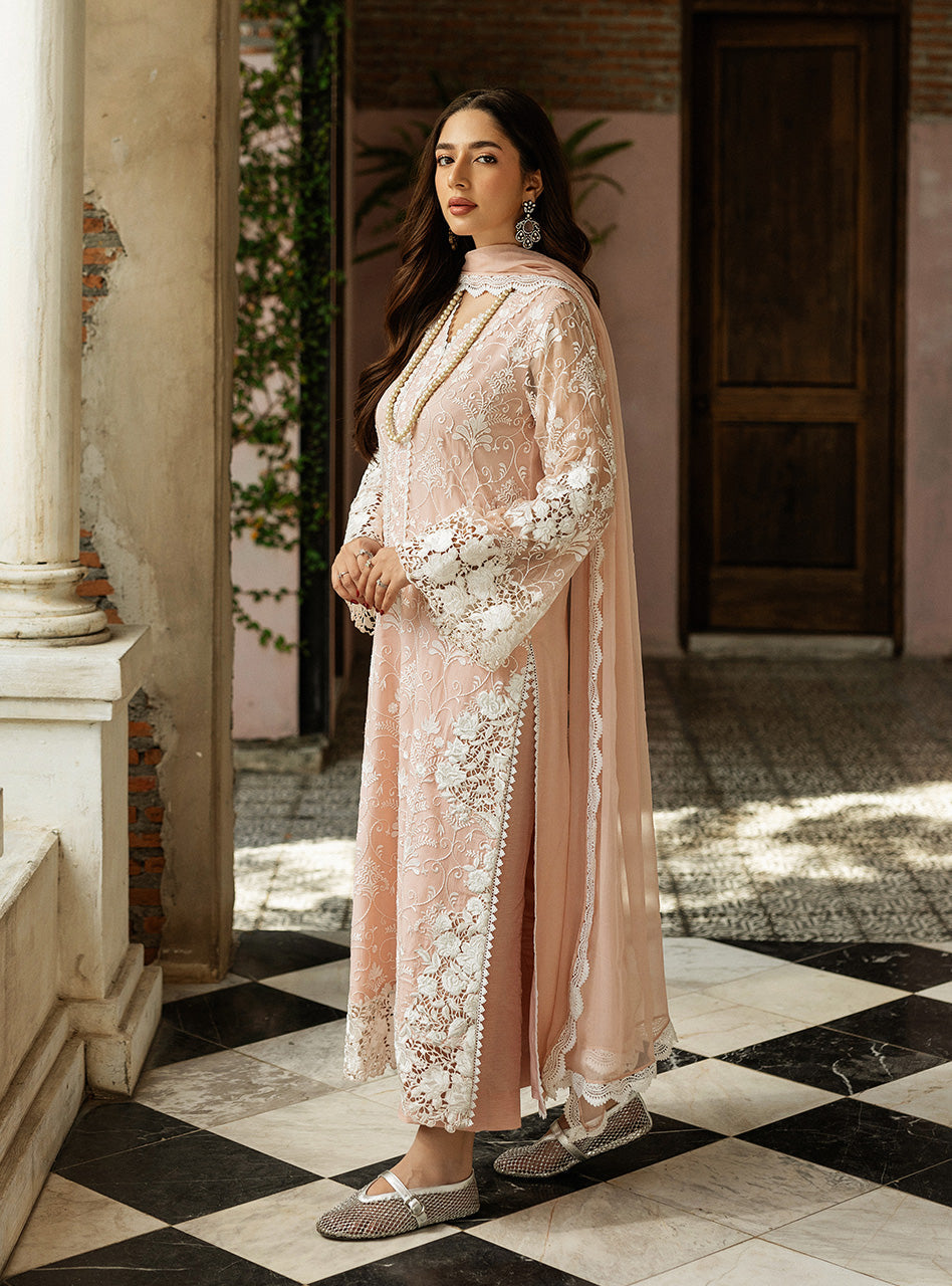 Zainab Chottani | Ramadan Edit 25 | Salmon Pink Celeste -  Zainab Chottani Ladies Clothes -  House of Maryam