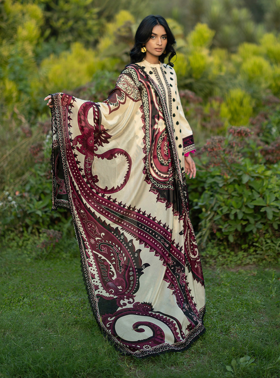 Zainab Chottani | Luxe Lawn 26 | Nour - 09, image 4