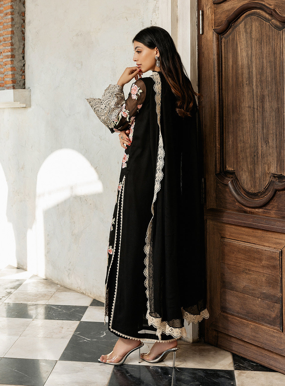 Zainab Chottani | Ramadan Edit 25 | Black Rose Waltz -  Zainab Chottani Ladies Clothes - Original Designer Dress - House of Maryam