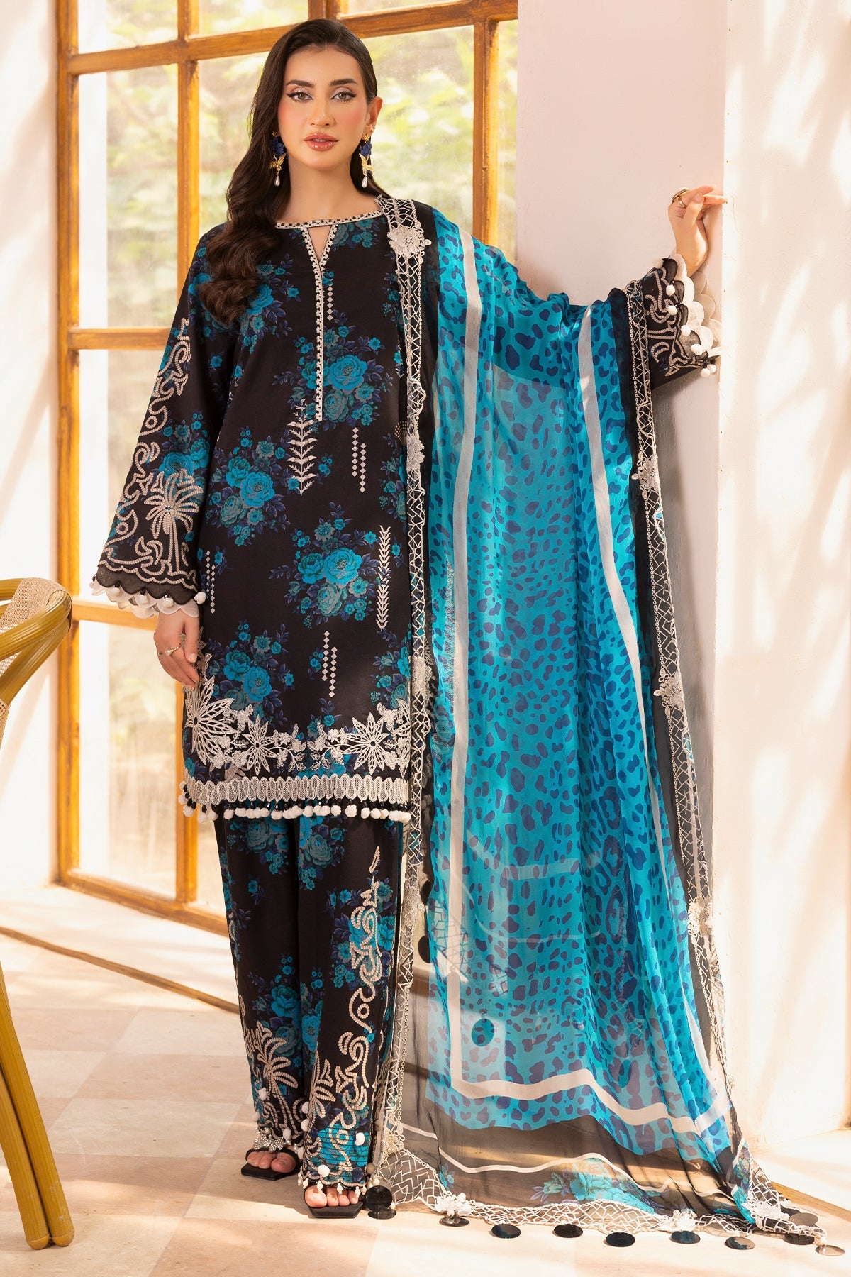 Charizma | Infinity Lawn | 3-PC UNSTITCHED EMBROIDERED LAWN COLLECTION IN6-06, image 4