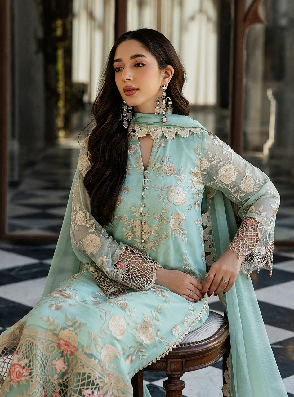 Zainab Chottani | Ramadan Edit 25 | Seafoam Serenity -  Zainab Chottani Ladies Clothes - Original Designer Dress - House of Maryam