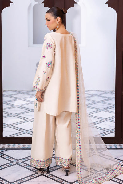 Charizma | Festive Pret | 3-PC Embroidered Raw-Silk CMA-6-404