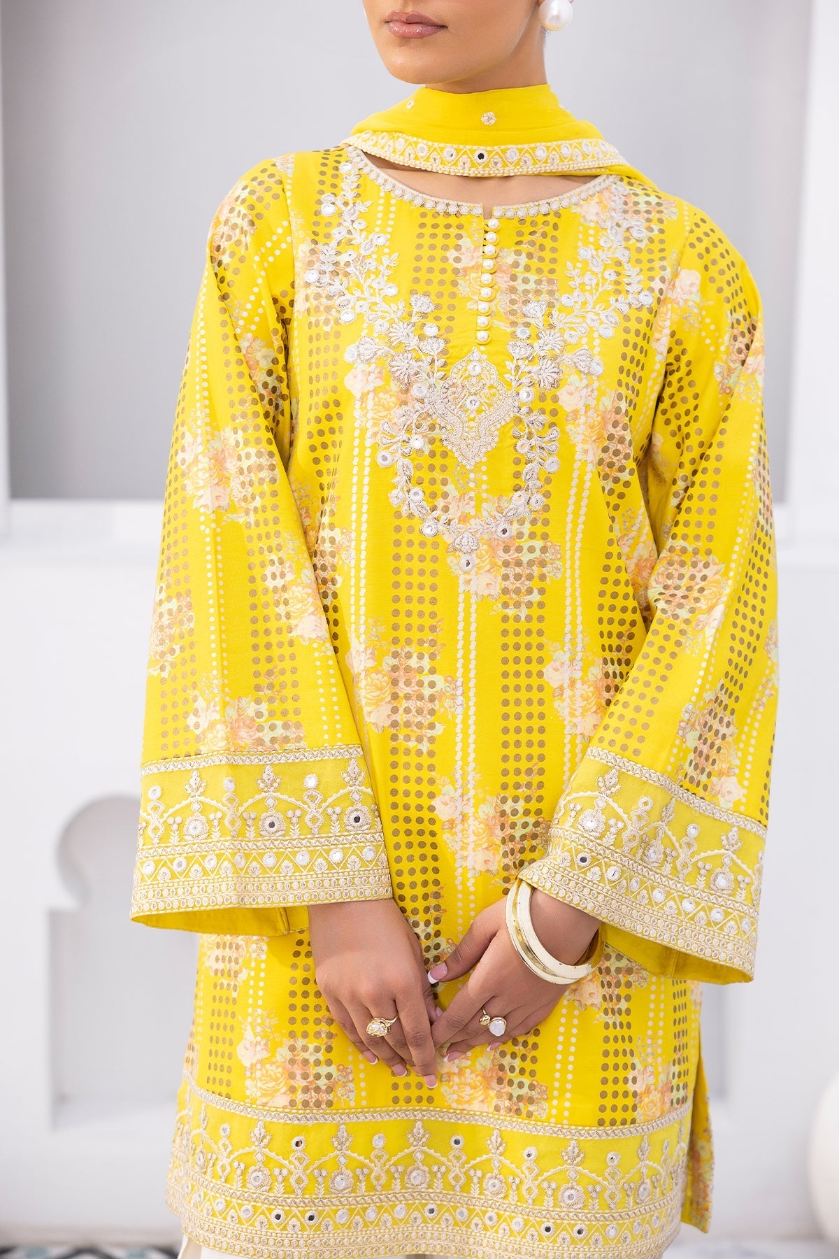 Charizma | Festive Pret | 3-PC Embroidered Raw-Silk CMA-6-410, image 5