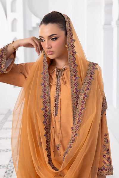 Charizma | Festive Pret | 3-PC Embroidered Raw-Silk CMA-6-370