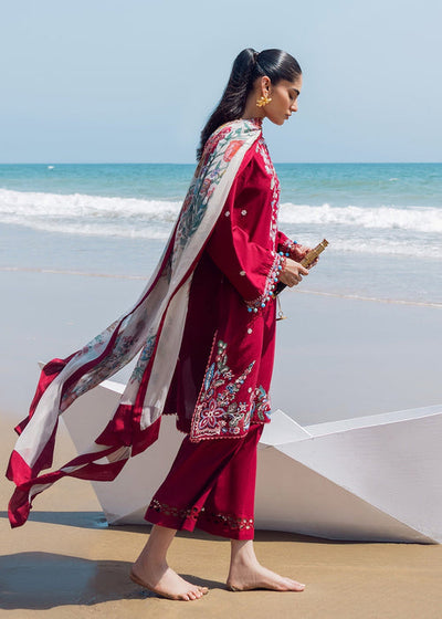 Sadaf Fawad Khan | Siraa Lawn 25 | Floral Paisley -  Sadaf Fawad Khan Ladies Clothes - Original Designer Dress - House of Maryam
