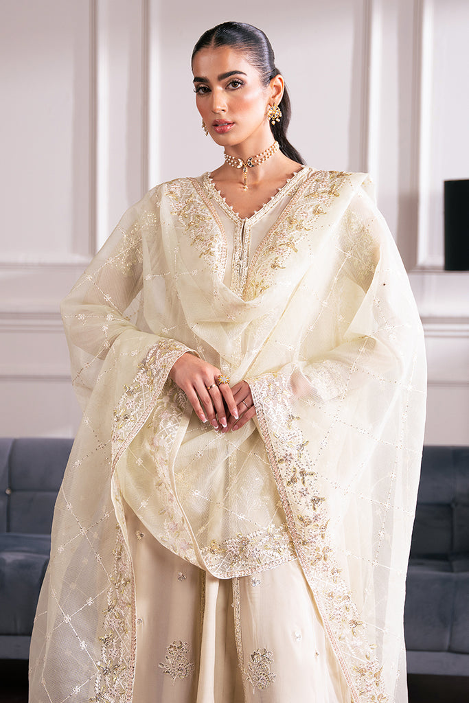 Cross Stitch | Luxe Atelier 25 | SEA MIST -  Cross Stitch Ladies Clothes - Original Designer Dress - House of Maryam