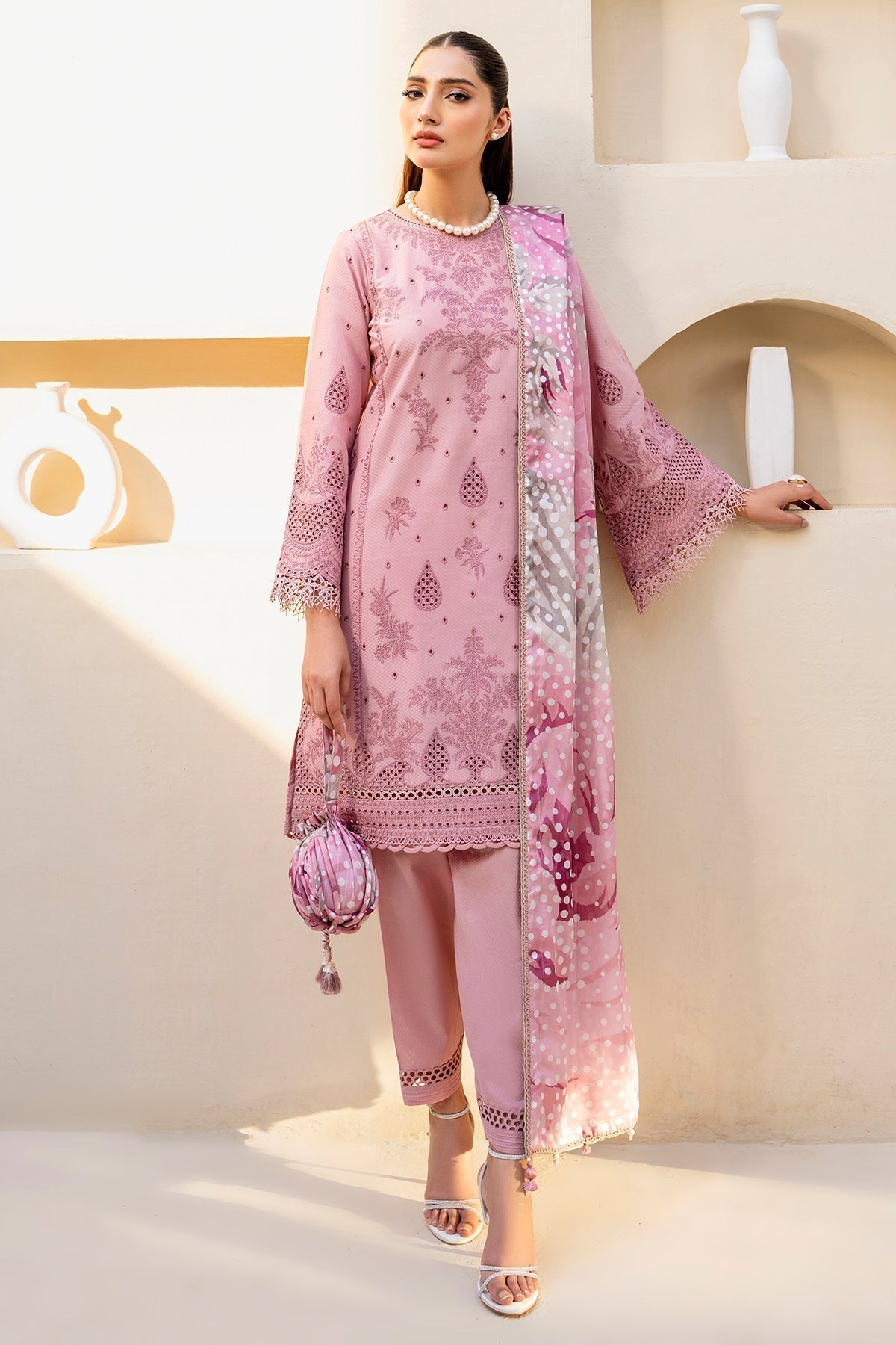 Jazmin | Irish Lawn SS 24 | D1 -  Jazmin Luxury - Original Designer Dress - House of Maryam